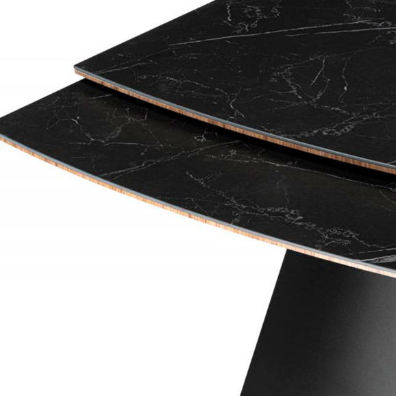 Керамический стол Симмонс 180(260)x90 shakespeare black / черный - фото 6