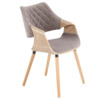 Стул Quasar, дуб, серый