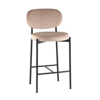 Фотография Стул полубарный Бриф ВД, велюр, бежевый от производителя ChiedoCover, картинка продукции, реальное фото товара Настоящее фото товара Стул полубарный Бриф ВД, велюр, бежевый, произведённого компанией ChiedoCover