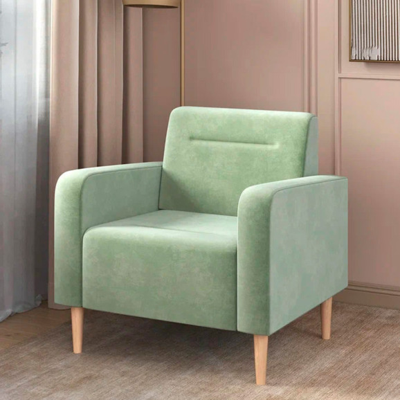 Кресло Папилла, велюр, оливковый - фото 4