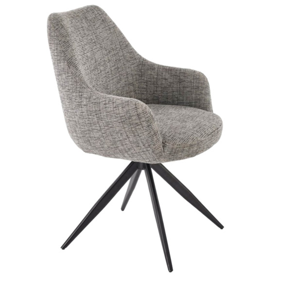 Стул кухонный Cirrus, поворотный, серый, черный - фото 1