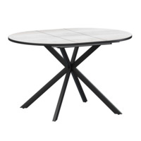 Фотография Стол раздвижной Грант 900+300, фрост, черный муар от производителя ChiedoCover, картинка продукции, реальное фото товара Настоящее фото товара Стол раздвижной Грант 900+300, фрост, черный муар, произведённого компанией ChiedoCover