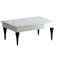 Настоящее фото товара Стол журнальный Cloud, белый, черный, произведённого компанией ChiedoCover