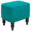 Настоящее фото товара Пуф Лотик, экокожа, бирюзовый, произведённого компанией ChiedoCover