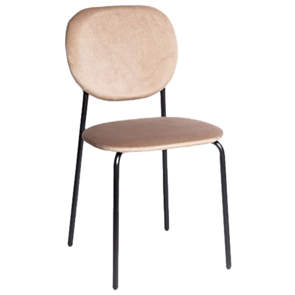 Стул Tumult, бежевый, вельвет - фото 1