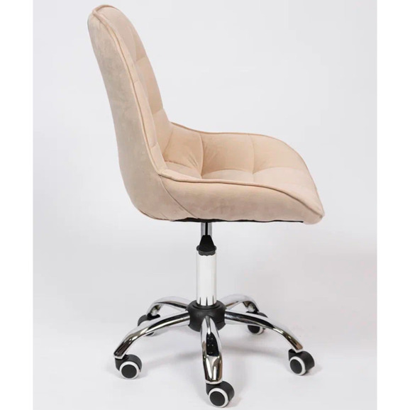 Стул Мускус, хром, бежевый, велюр - фото 3