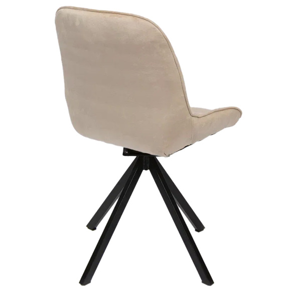 Стул Мускус, пирамида, велюр, бежевый, черный - фото 4