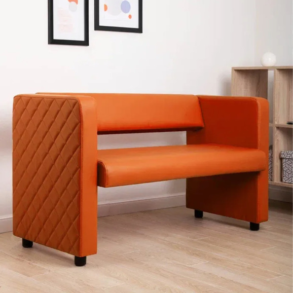 Диван Тепал, экокожа, оранжевый Диван Тепал, экокожа, оранжевый - фото 5