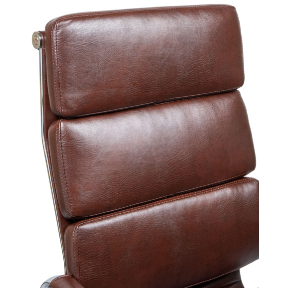 Офисное кресло для руководителей Арнольд, коричневый - фото 8