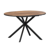 Фотография Стол раздвижной Грант 2, 1000+300, дуб самдал, черный муар от производителя ChiedoCover, картинка продукции, реальное фото товара Настоящее фото товара Стол раздвижной Грант 2, 1000+300, дуб самдал, черный муар, произведённого компанией ChiedoCover