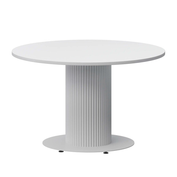 Стол нераздвижной Римс, 1000мм, супер белый, белый муар - фото 1