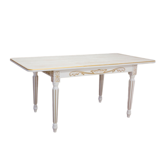 Стол раздвижной Гратти, массив бука, молочный - фото 2