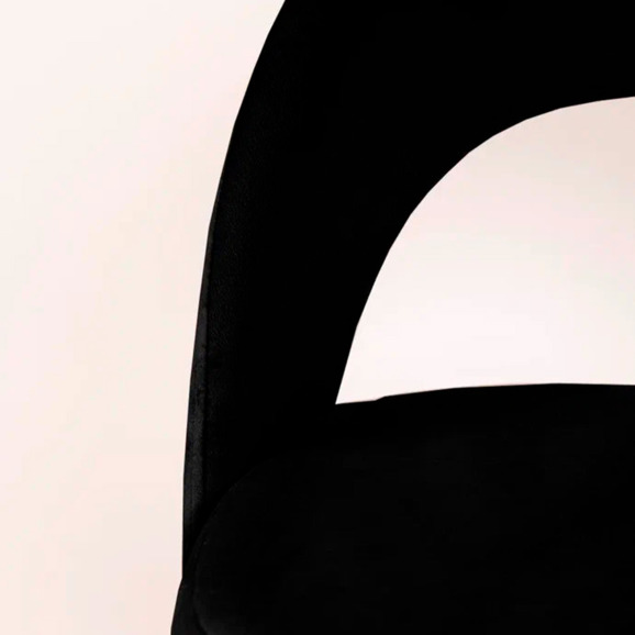 Стул Пиннате, барный, черный, белый, велюр - фото 8