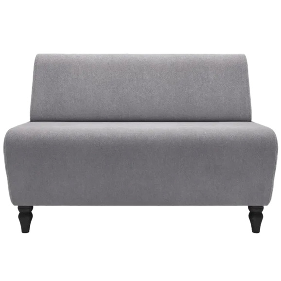 Диван Лотик, велюр, светло-серый - фото 2