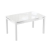 Стол Гласс-4, экстрабелый, белый глянец