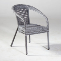 Настоящее фото товара Кресло плетеное Ченнаи, серое, произведённого компанией ChiedoCover