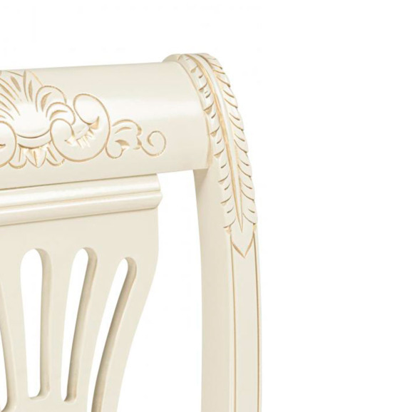 Деревянный стул Roy слоновая кость / золото патина - фото 6