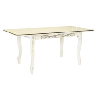 Фотография товара Стол раздвижной Клэнт, массив бука, молочный от компании ChiedoCover.