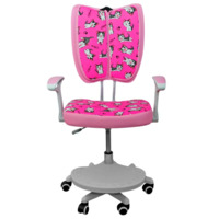 Кресло поворотное Pegas, розовый с котятами, ткань