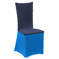 Настоящее фото товара Чехол 52 на стул Кьявари, синий, произведённого компанией ChiedoCover