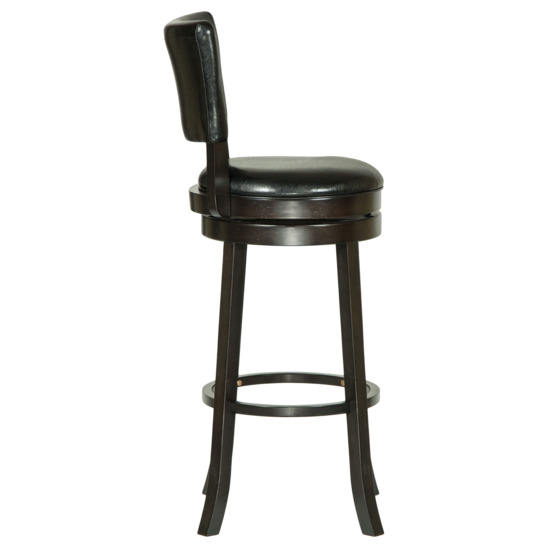 Барный стул Даллас, черный, крутящийся - фото 3