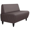 Диван Лотик, экокожа, коричневый