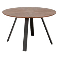 Настоящее фото товара Стол обеденный Unity, орех, черный, произведённого компанией ChiedoCover