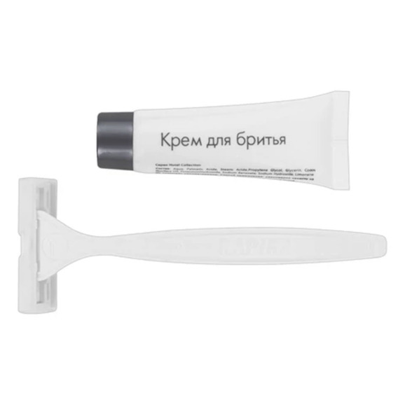 Бритвенный набор HOTEL, крем для бритья + станок - фото 2