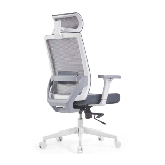 Офисное поворотное кресло Sparx fx-15 toro plus white / grey - фото 2