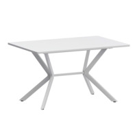 Настоящее фото товара Стол нераздвижной Сири 1200 Р20, супер белый, белый муар, произведённого компанией ChiedoCover