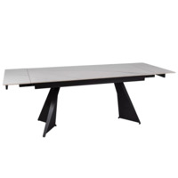 Настоящее фото товара Стол обеденный Rhomboid, белый, черный, произведённого компанией ChiedoCover