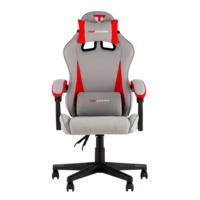 Фотография товара Кресло спортивное TopChairs Phantom ткань серо-красный от компании ChiedoCover.