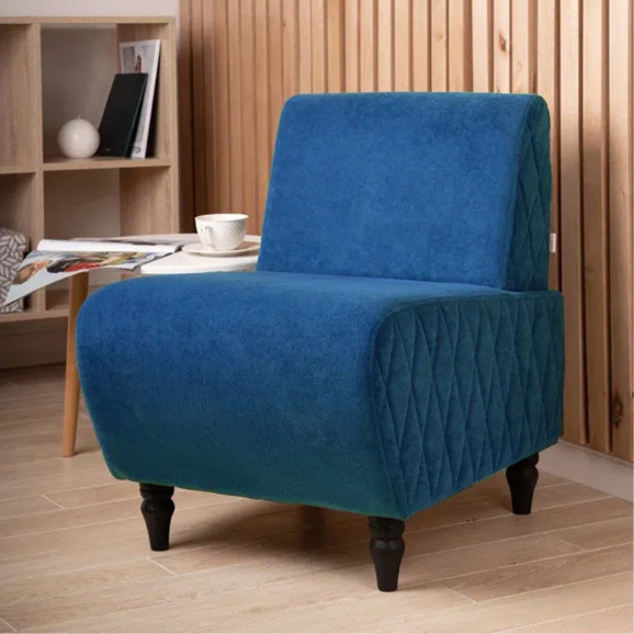 Кресло Лотик велюр, синий Кресло Лотик велюр, синий - фото 5