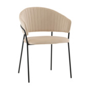 Фотография товара Стул Bravo, велюр, кремовый от компании ChiedoCover.