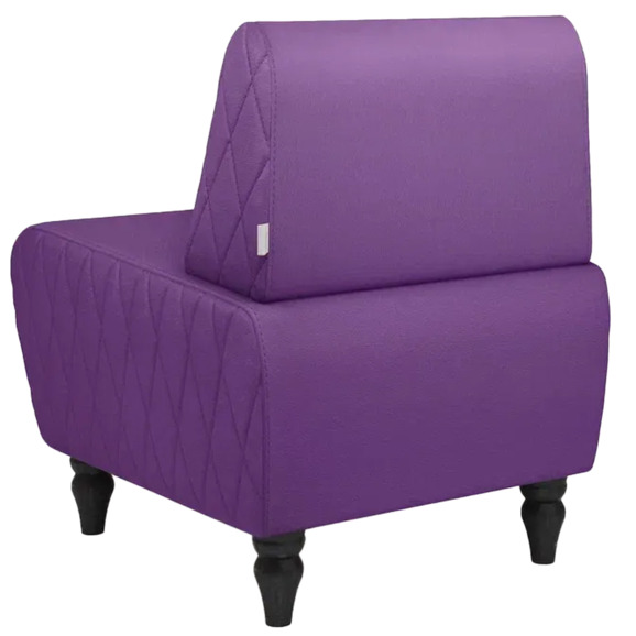 Кресло Лотик экокожа, фиолетовый - фото 3