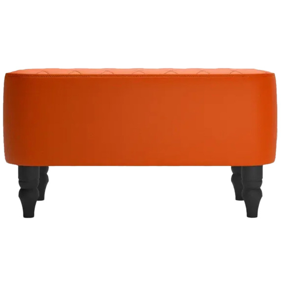Банкетка Лотик, экокожа, оранжевый - фото 2