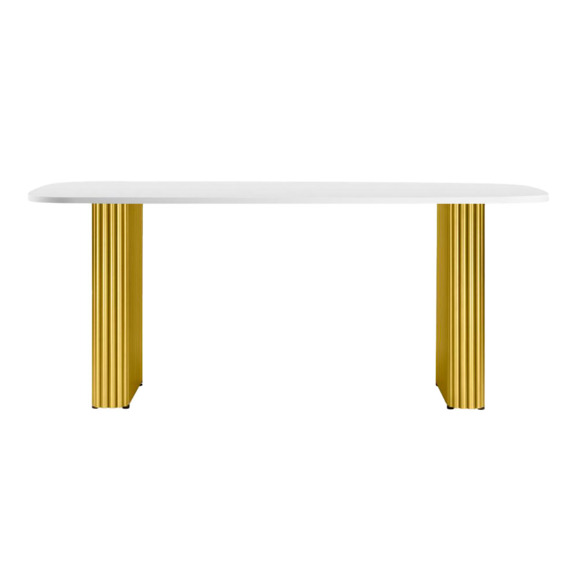 Бавария B 180 х 90 белая пленка шагрень / золото Бавария B 180 х 90 белая пленка шагрень / золото - фото 2