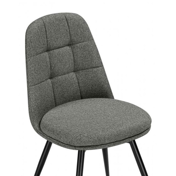 Стул на металлокаркасе Texas 1 поворотный светло-серый / черный Стул на металлокаркасе Texas 1 поворотный светло-серый / черный - фото 5