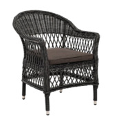 Фотография товара Стул Сицилия плетеный из из искусственного ротанга, графит от компании ChiedoCover.