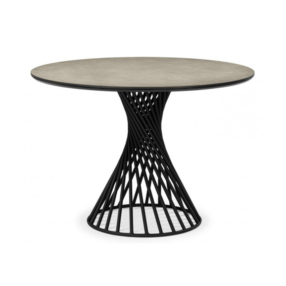 Керамический стол Вивиен 110 avenue grey sahara / черный Керамический стол Вивиен 110 avenue grey sahara / черный - фото 1