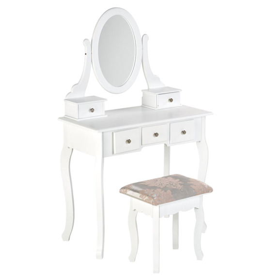 Комплект консоль + табурет Telos, белый - фото 1