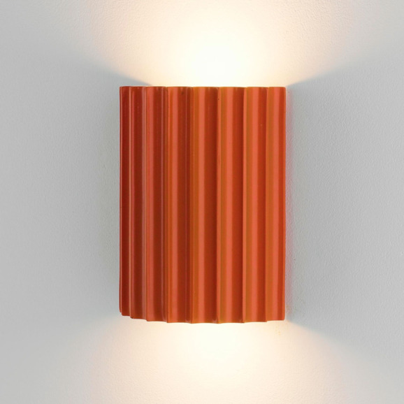 Светильник настенный светодиодный Рибс Бейли, оранжевый - фото 6