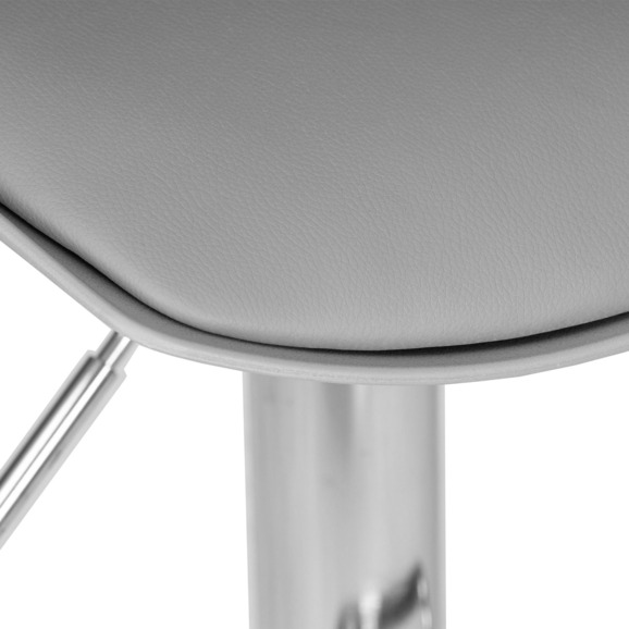 Стул барный Амальфи, хром сталь, кожзам серый - фото 6