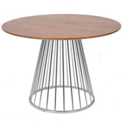 Фотография товара Стол Liverpool орех, хромированные ножки от компании ChiedoCover.