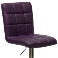 Барный стул Лагер, фиолетовая кожа