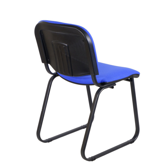 Стул Изо на полозьях, каркас черный, синий - фото 4