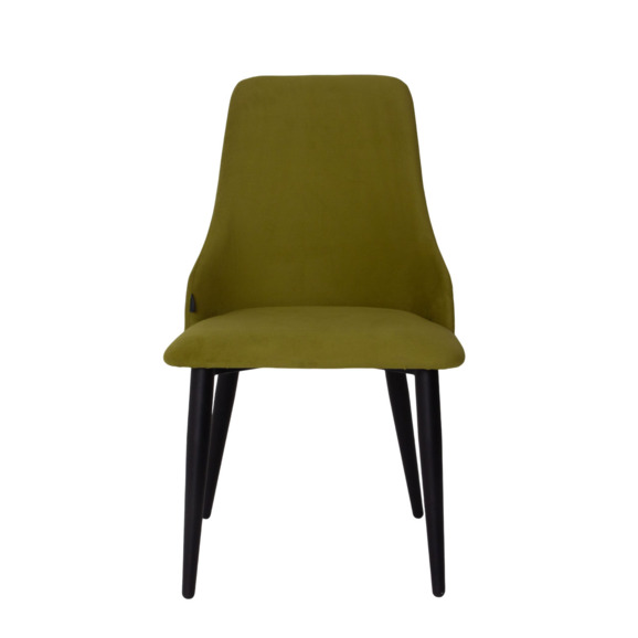 Стул Аэр, велюр Newtone Green, ножки металл 40*20 RAL9005 - фото 4
