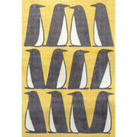 Настоящее фото товара Индийский ковёр шерстяной Mr Penguin, Pedro Dandelion, желтый, произведённого компанией ChiedoCover
