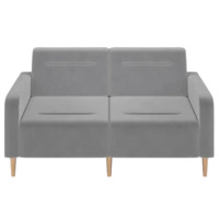 Фотография Диван Папилла, велюр, 162 см, светло-серый Фотография товара Диван Папилла, велюр, 162 см, светло-серый от компании ChiedoCover.