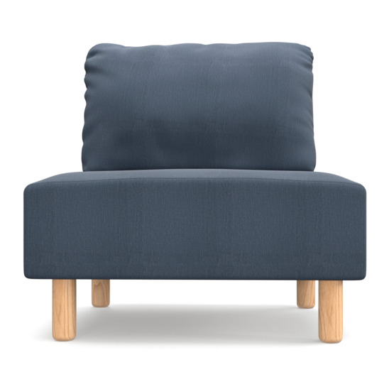 Кресло Десвилль, серо-синее - фото 2